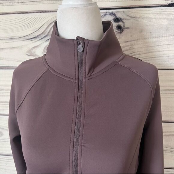 Apana Dusty Purple Full Zip Athletic Workout Jacket - Picture 2 of 8